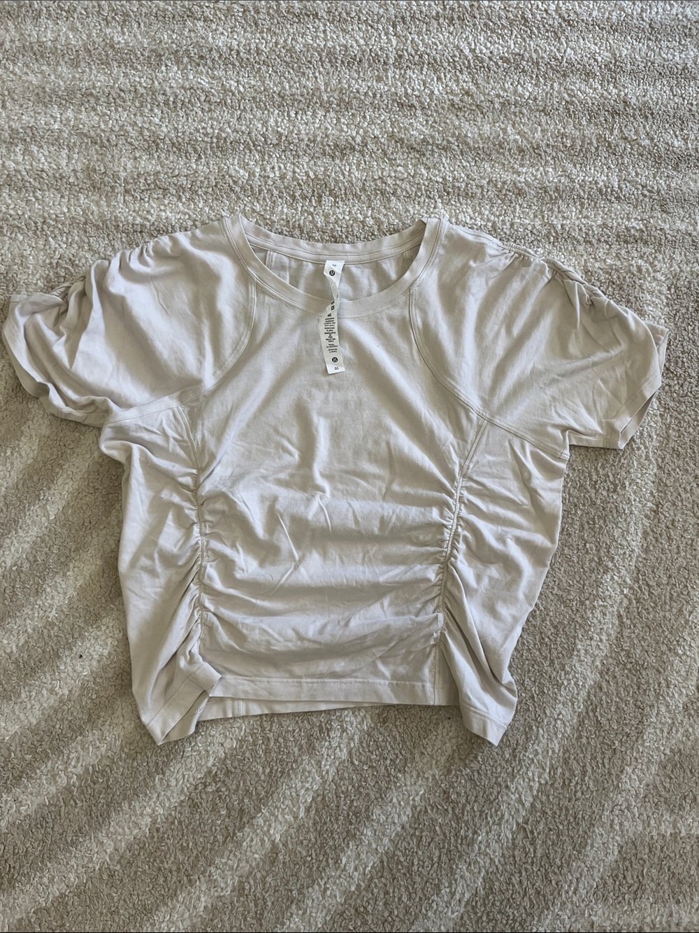 lululemon athletica Short Sleeve Ruched Tee